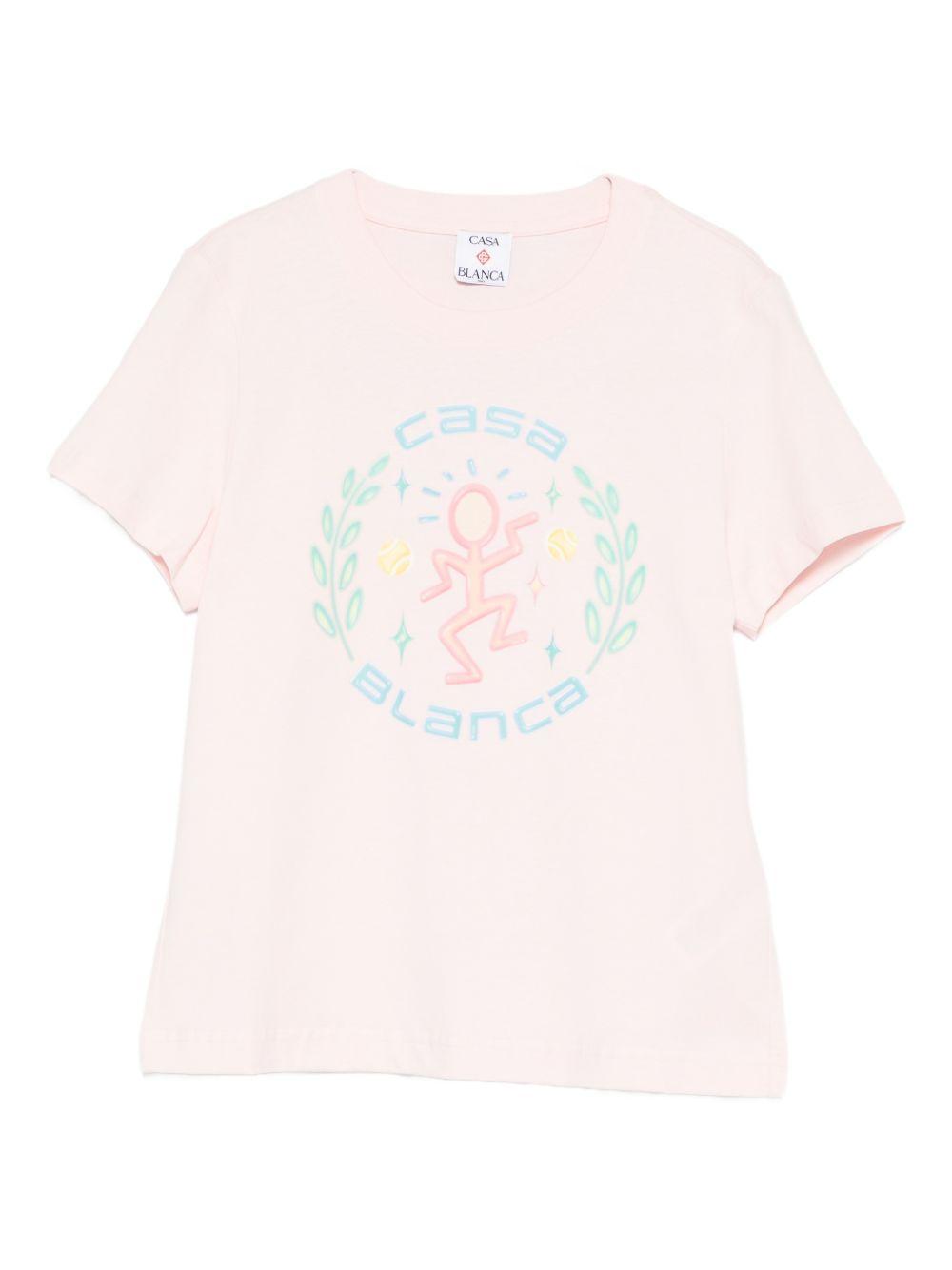 T-shirt a maniche corte in rosa Casablanca - donna 