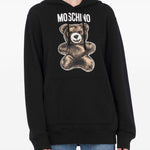 Felpa con stampa in nero Moschino - donna 