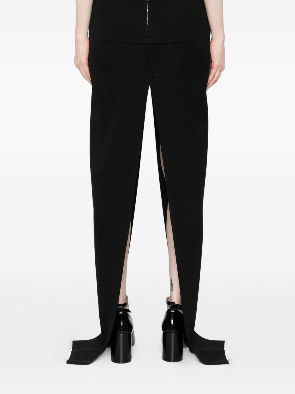 Gonna lunga con spacchi centrali in nero Rick Owens - donna 