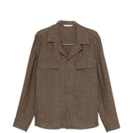Giacca camicia john con tasca con patta in marrone Briglia 1949 - uomo 