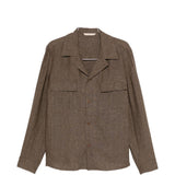 Giacca camicia john con tasca con patta in marrone Briglia 1949 - uomo 