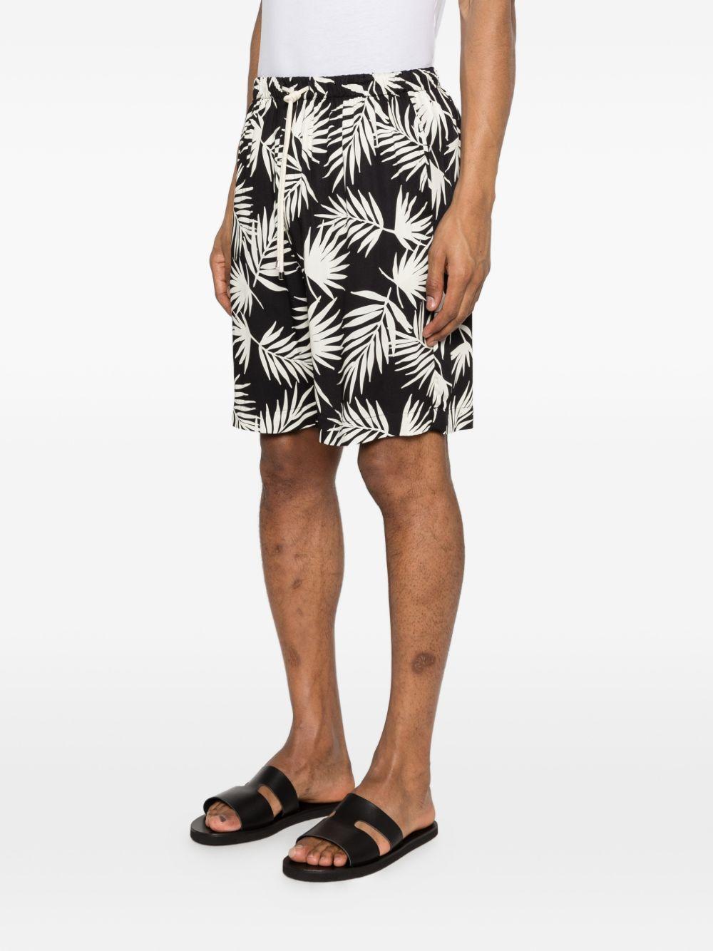 Shorts con stampa in blu Laneus - uomo 