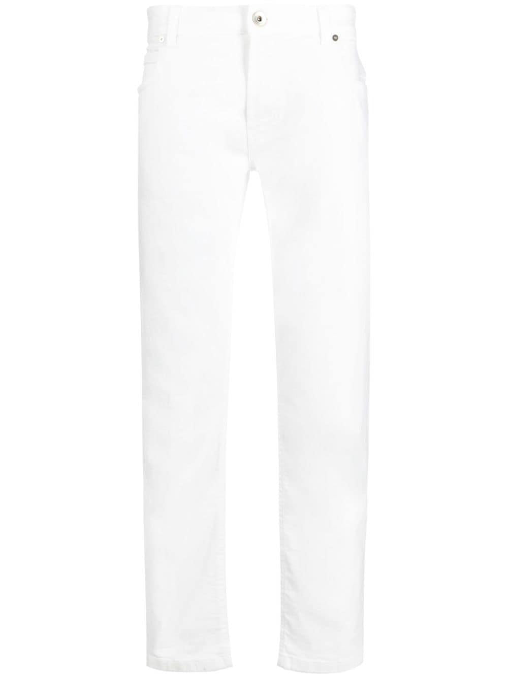 Jeans affusolati a vita bassa in bianco Eleventy - uomo 