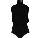 Body con collo alto drappeggiato in nero Magda butrym - donna 
