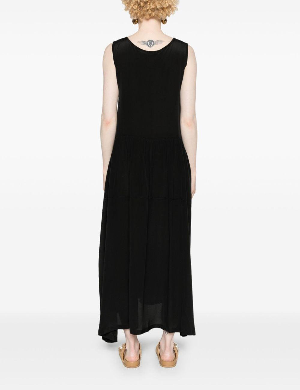 Maxi abito svasato  in nero di MAURIZIO MYKONOS - donna 