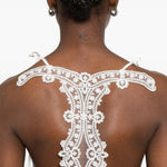 Top in pizzo con motivo floreale in bianco Maurizio - donna 