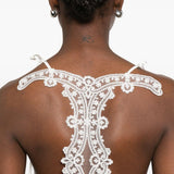 Top in pizzo con motivo floreale in bianco Maurizio - donna 