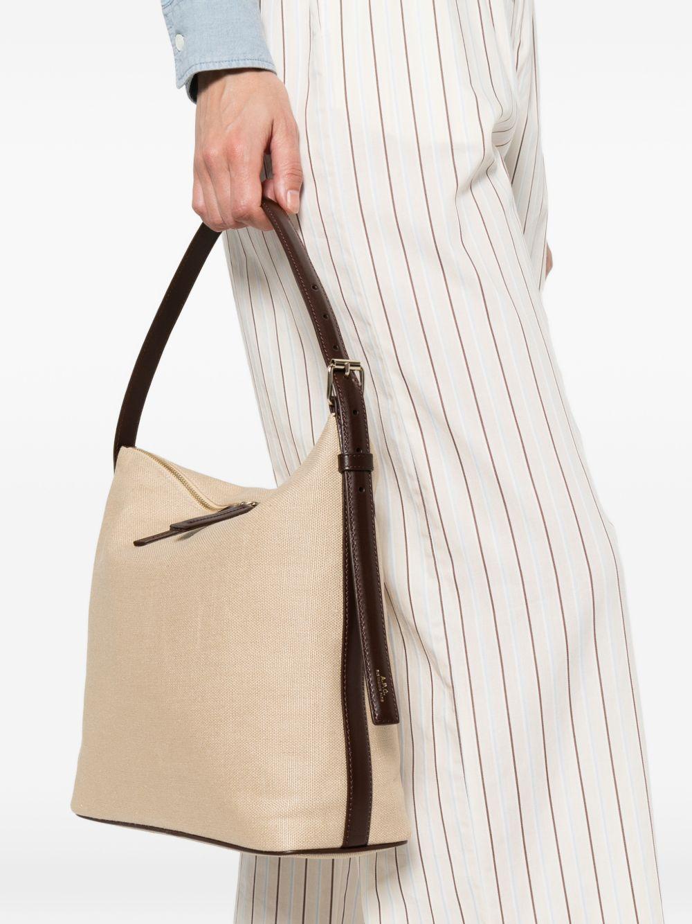 BORSA A SPALLA VERA IN BEIGE A.P.C. - DONNA 
