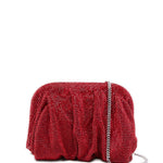 Clutch Venus piccola con cristalli in rosso Benedetta Bruzziches - donna 