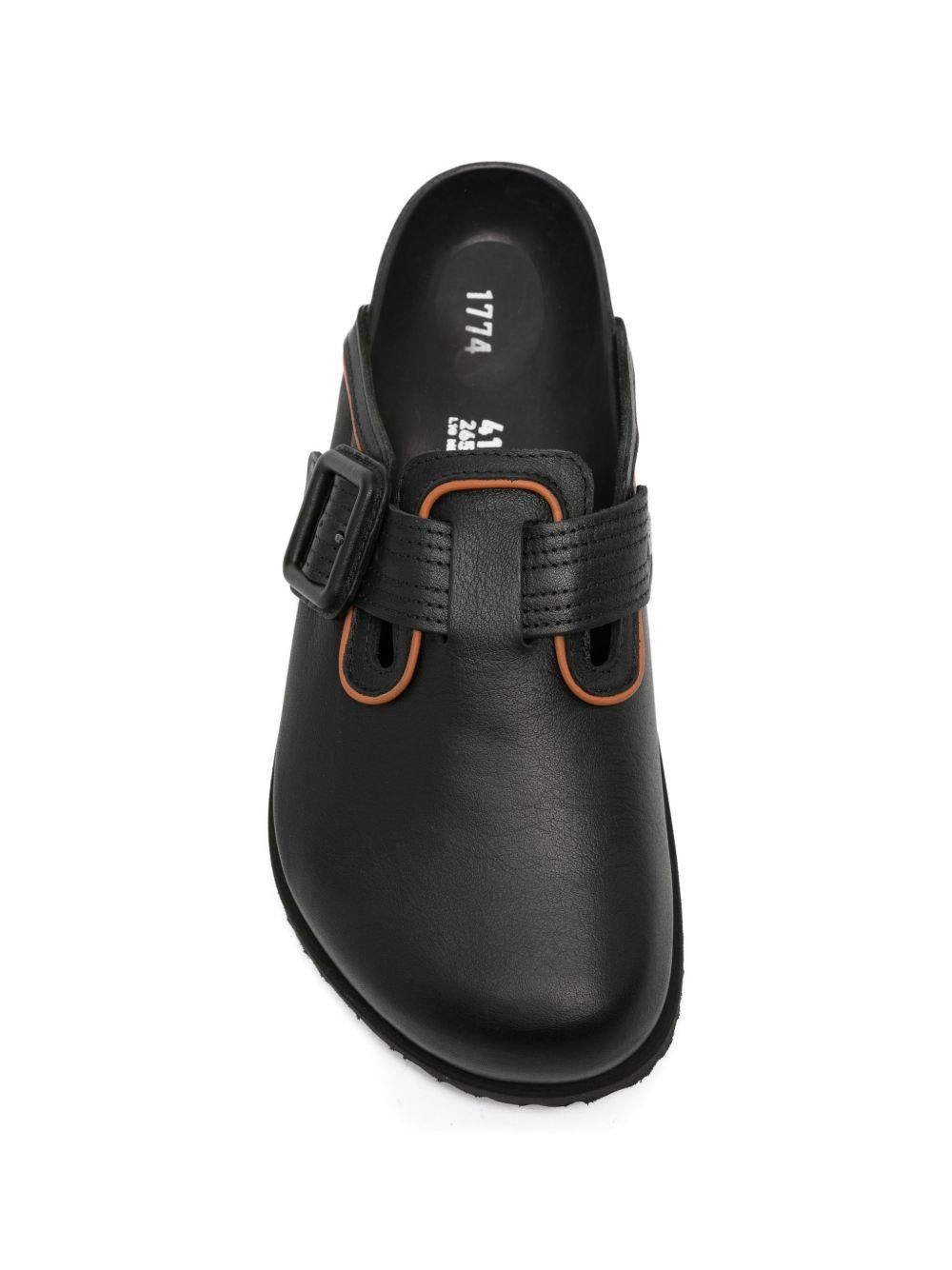 Mules in pelle con fibbia in nero Birkenstock 1774 - uomo 