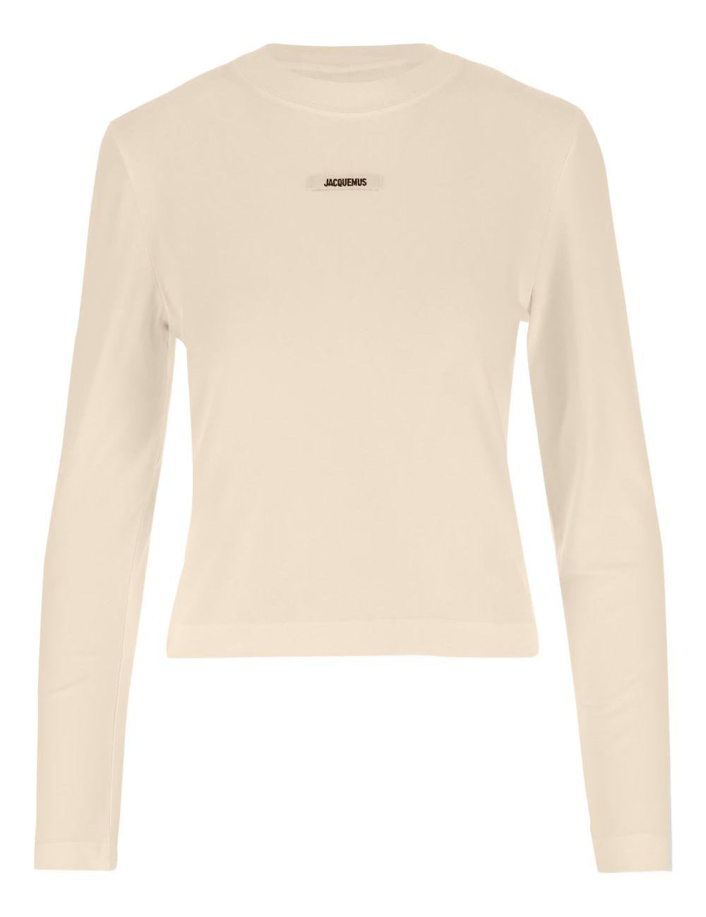 T-shirt a maniche lunghe Le Tshirt Gros Grain in avorio 
