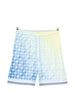 Shorts elasticizzati con fantasia in blu Casablanca - uomo