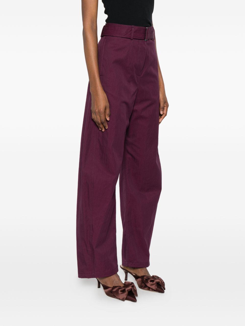 Pantaloni con cintura in bordeaux Magda butrym - donna 