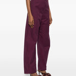 Pantaloni con cintura in bordeaux Magda butrym - donna 
