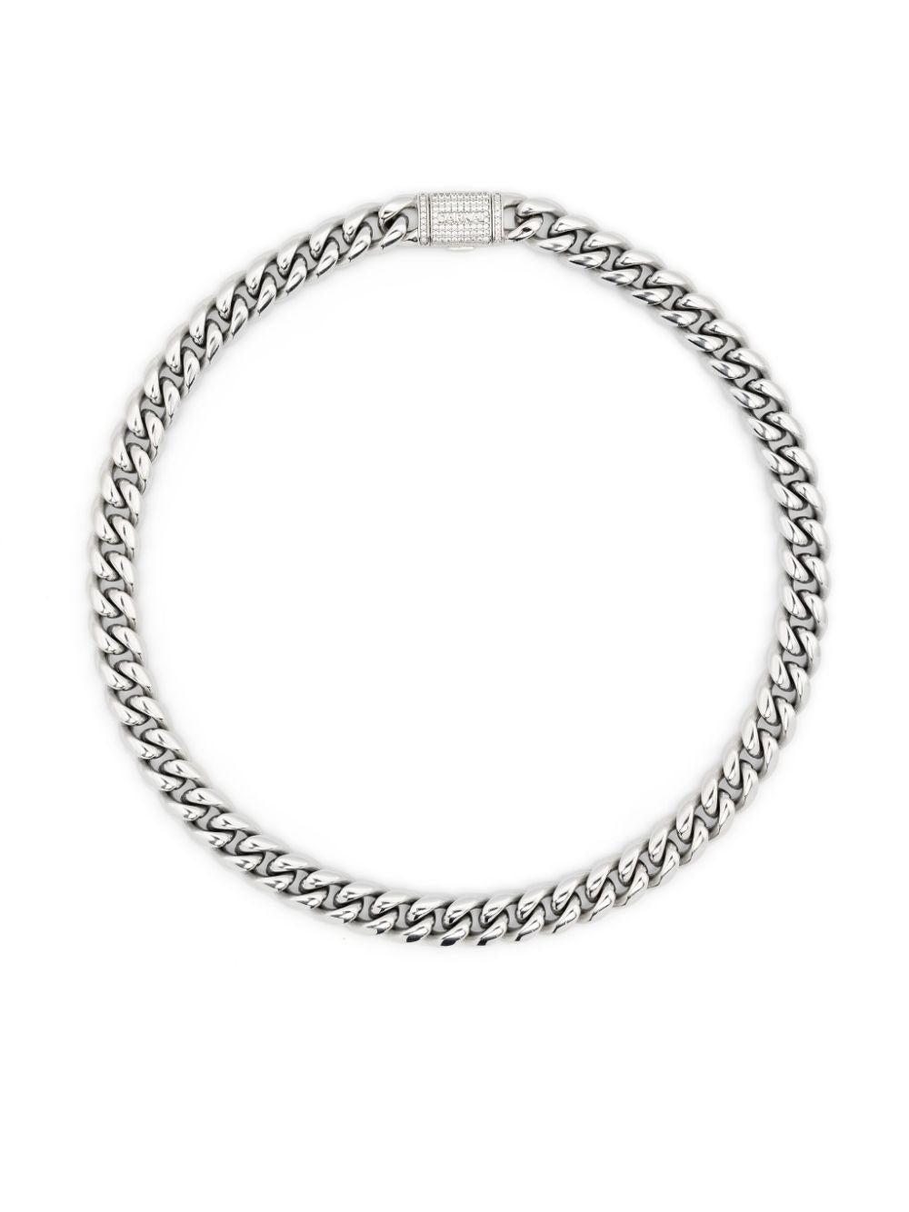 Choker a catena color argento Darkai - unisex 