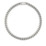 Choker a catena color argento Darkai - unisex 