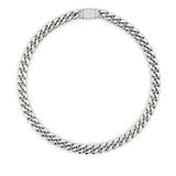 Choker a catena color argento Darkai - unisex 