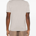 T-shirt girocollo in grigio John smedley - uomo 