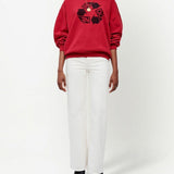 Jeans a gamba ampia in bianco Re/done - donna 