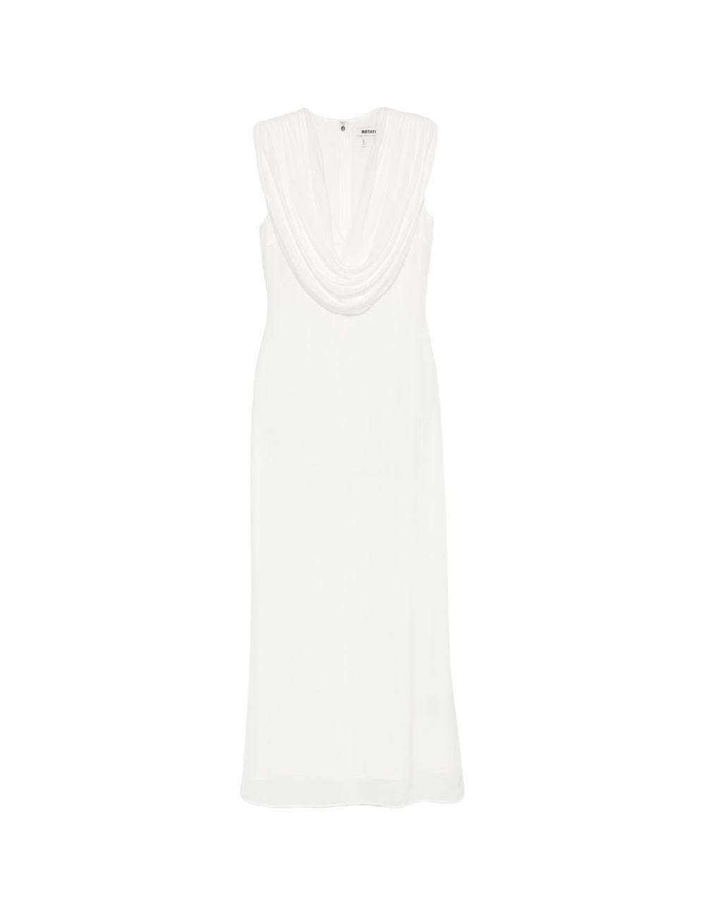 Abito lungo con scialle in bianco Rotate - donna 