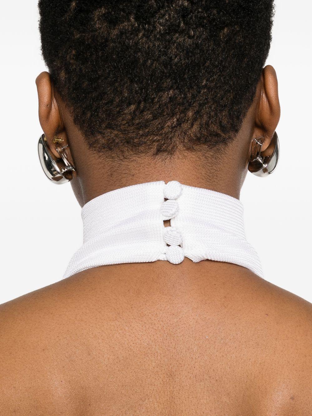 Abito lungo scollo americano Cleo in bianco The Andamane - donna 