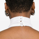 Abito lungo scollo americano Cleo in bianco The Andamane - donna 