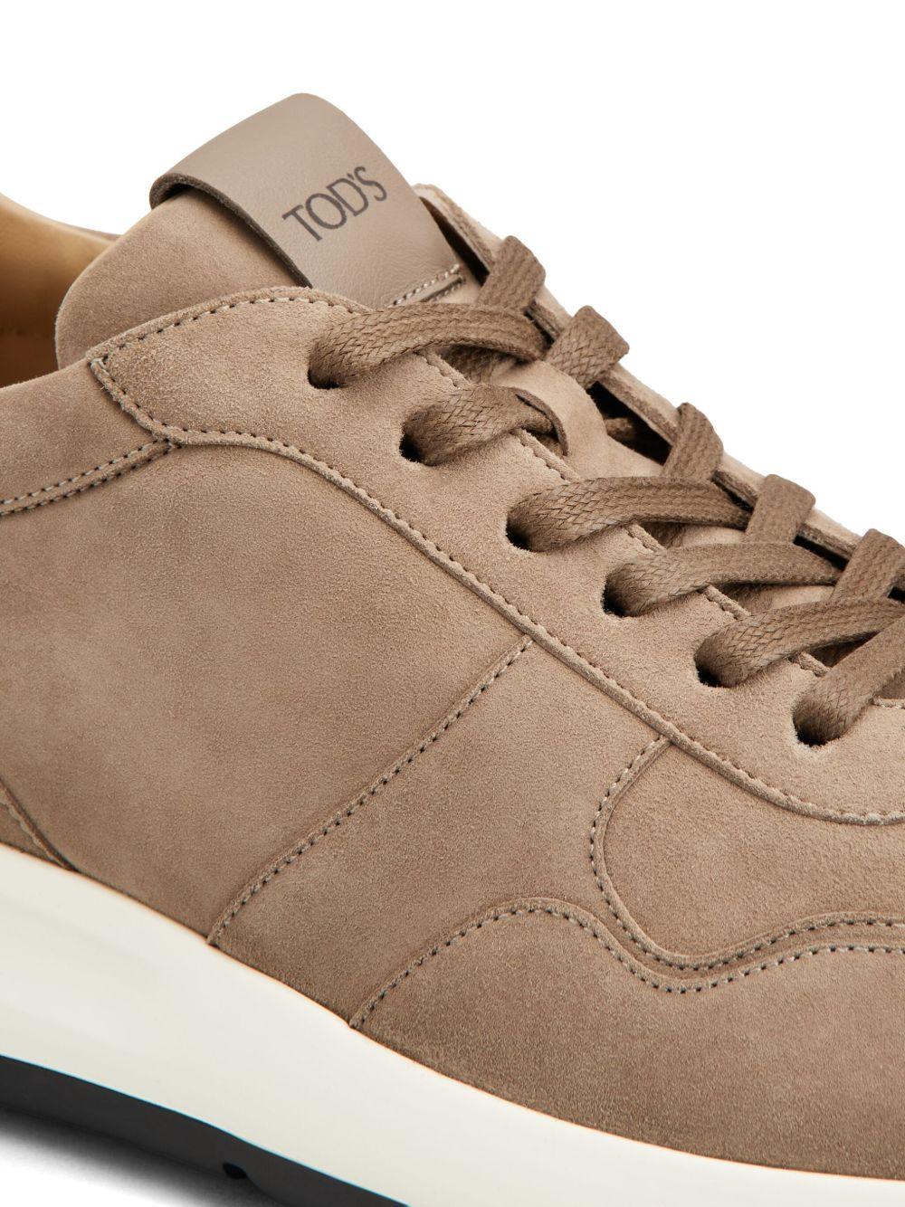 Sneakers basse in pelle in marrone Tod's - uomo 