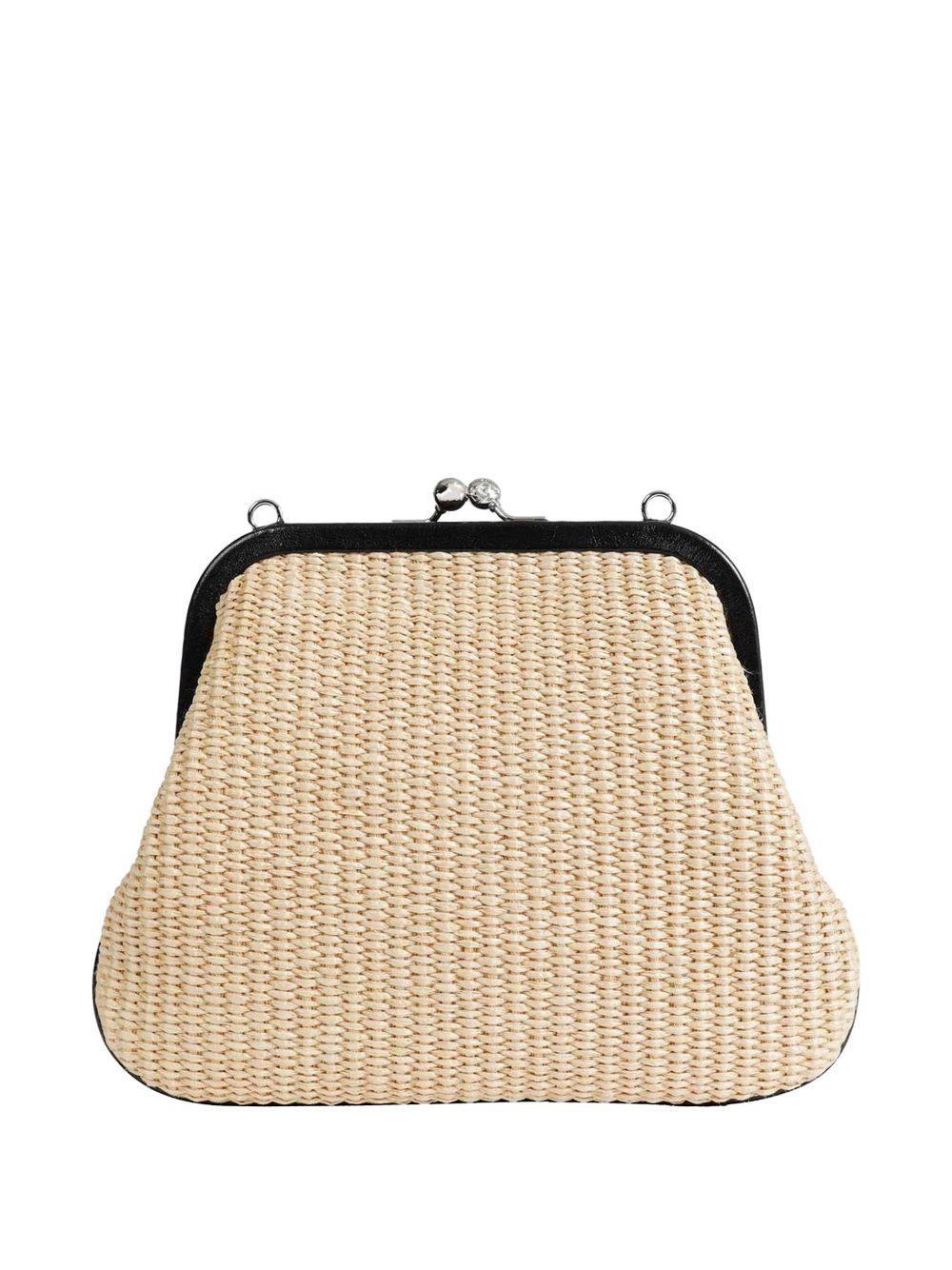 Clutch Orb in beige e nero Vivienne Westwood - donna 