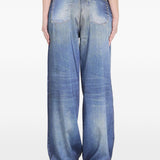 Pantaloni con stampa in blu Golden goose - donna 