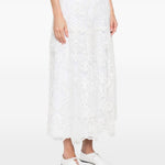 Gonna in pizzo in bianco Maurizio - donna 