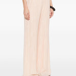 Pantaloni a palazzo con vita elasticata in rosa Forte forte - donna 