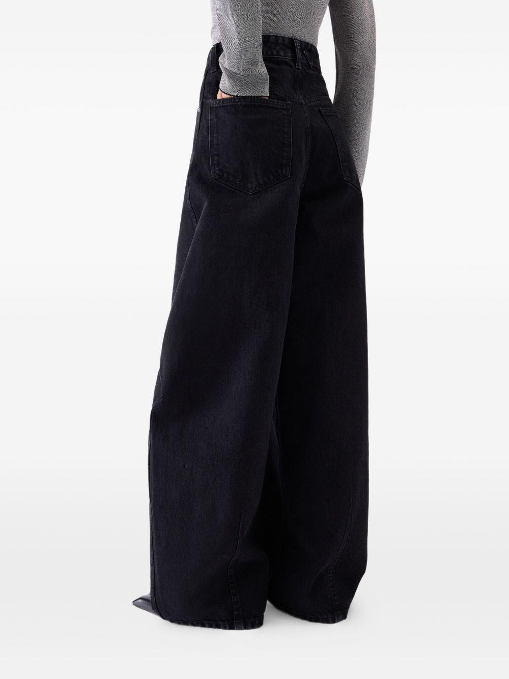 Jeans le de-nimes ovalo  in nero Jacquemus - donna 