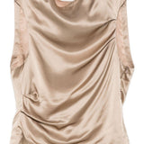 Top in raso in sabbia ENTIRE STUDIOS - donna 