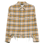 Camicia  tartan in giallo R13 - donna 