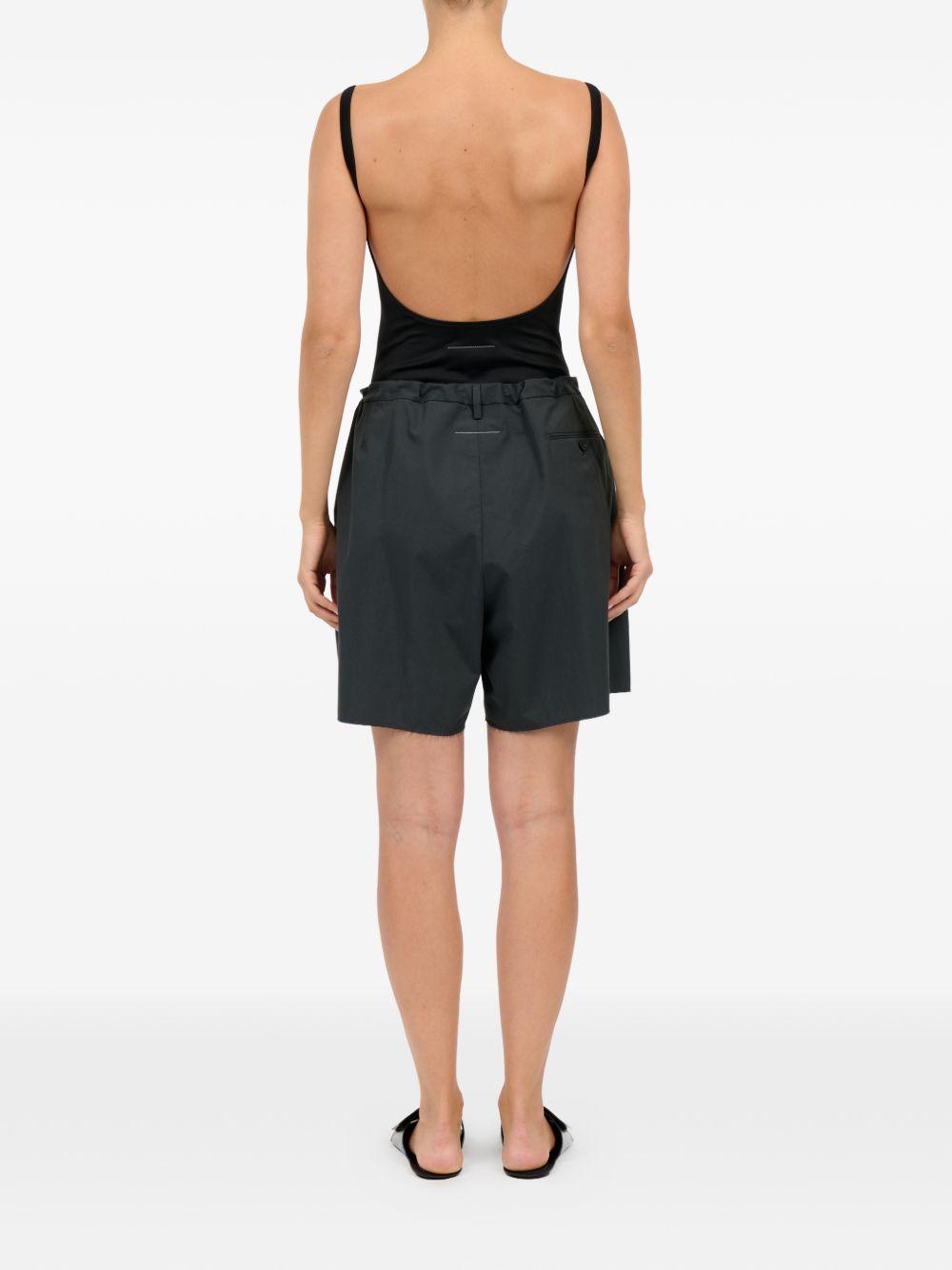 Shorts con pieghe in grigio Mm6 maison margiela - donna 