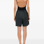 Shorts con pieghe in grigio Mm6 maison margiela - donna 