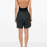 Shorts con pieghe in grigio Mm6 maison margiela - donna 