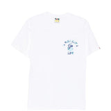 T-shirt con logo in bianco A bathing ape - uomo 