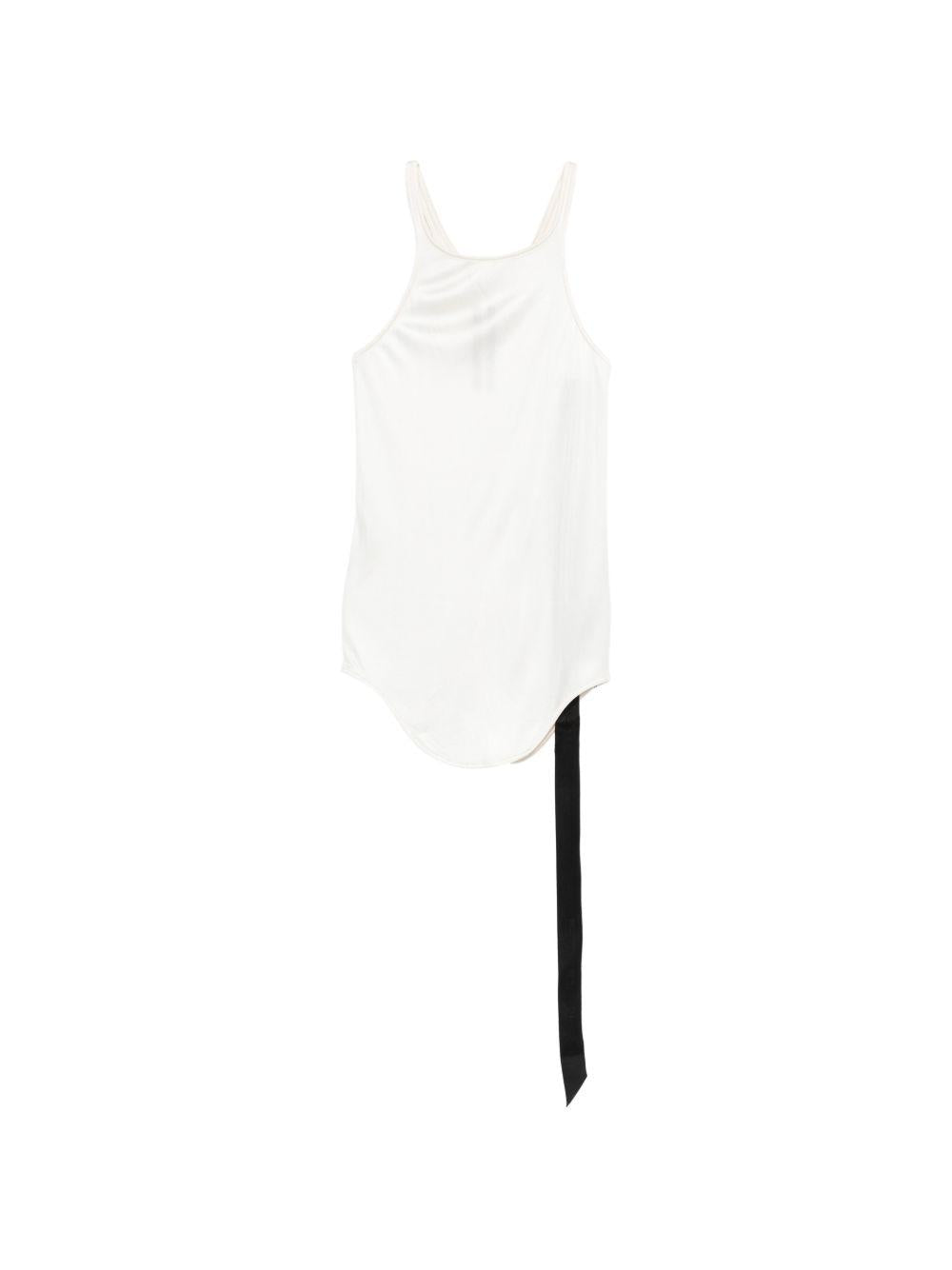 Canotta con scollo olimpionico in bianco Rick owens drkshdw - donna 