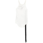 Canotta con scollo olimpionico in bianco Rick owens drkshdw - donna 