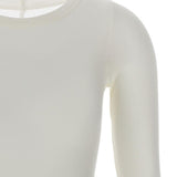T-shirt a maniche lunghe in bianco Rick owens - donna 