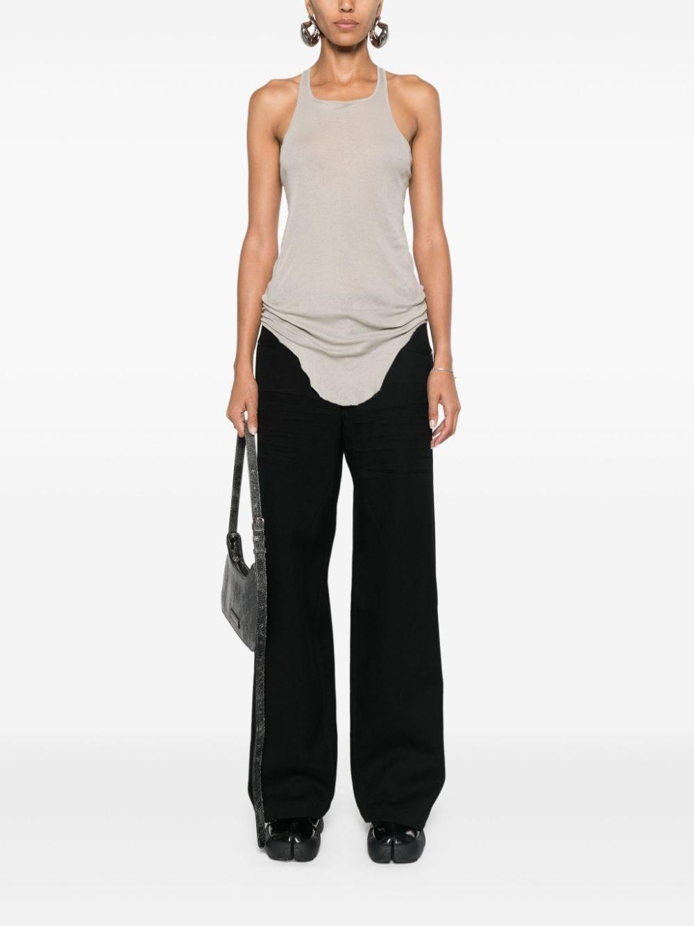 Canotta asimmetrica in grigio Rick Owens - donna 