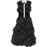 Abito con ruches a pois in nero Viktor&rolf - donna 