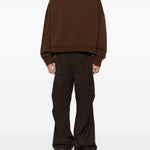 Felpa a maniche lunghe in marrone Entire studios - unisex 