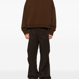 Felpa a maniche lunghe in marrone Entire studios - unisex 