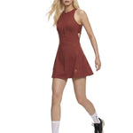 Aboito sportivo con shorts in rosso mattone Adidas by stella MC Cartney - donna 