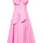 Abito midi da cocktail con fiocco in rosa - donna 