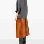 Top con design a portafoglio in grigio Mm6 maison margiela - donna 