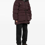 Cappotto parka con chiusura a zip in bordeaux Bacon - donna 