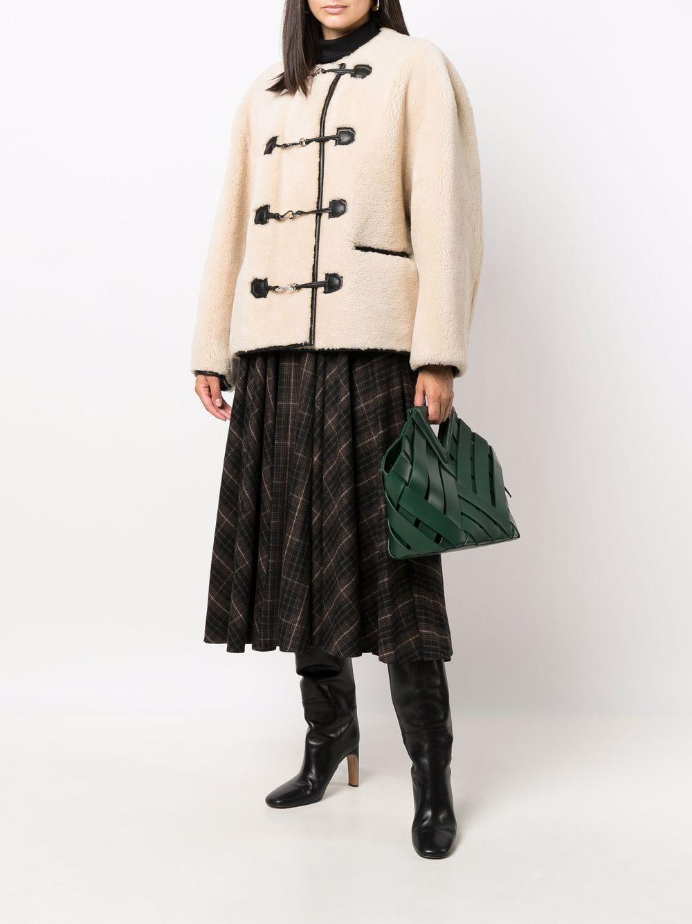 Giacca in shearling in bianco Toteme - donna 